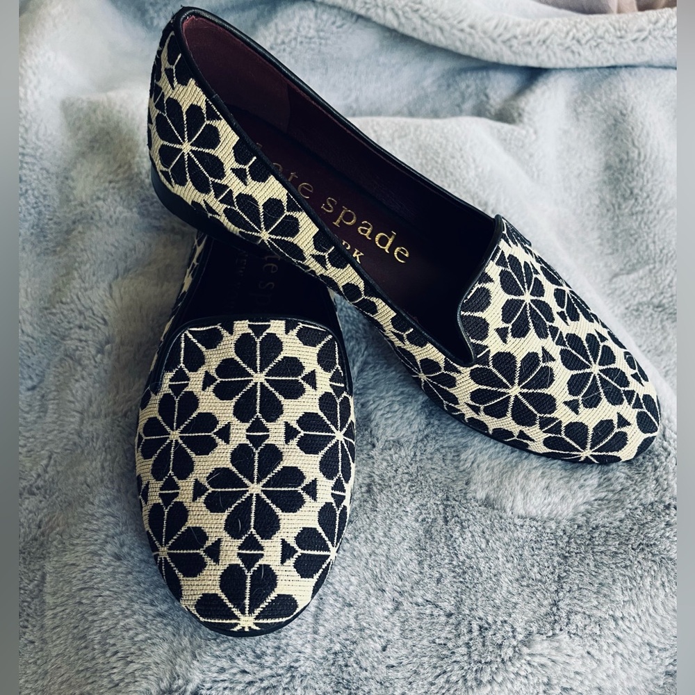 Kate Spade Flower Jacquard Loafers